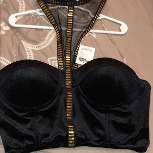 Charlotte russe bustier crop top
